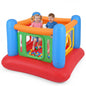 Inflatable Bounce House, Kids Blow Up Bouncy Castle with Transparent Side Walls