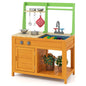 Wooden Kids Toy Kitchen with Realistic Stoves