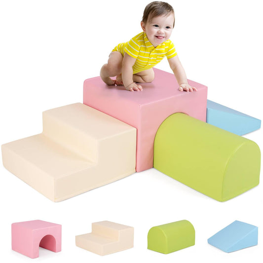 Climb and Crawl Foam Block Play Set for Infant Baby and Toddlers