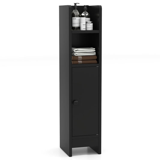 Bathroom Storage Cabinet with Door and Adjustable Shelves