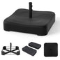 Giantex Square Parasol Base Weight Bag, 80KG Sand Fillable Umbrella Stand