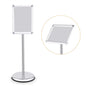 GiantexUK A4 Sign Stand, Adjustable Aluminum Alloy Poster Stand with Stable Round Base and Safety Corner