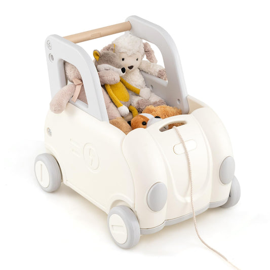Children Push Walker Cart with Handle and Wheels