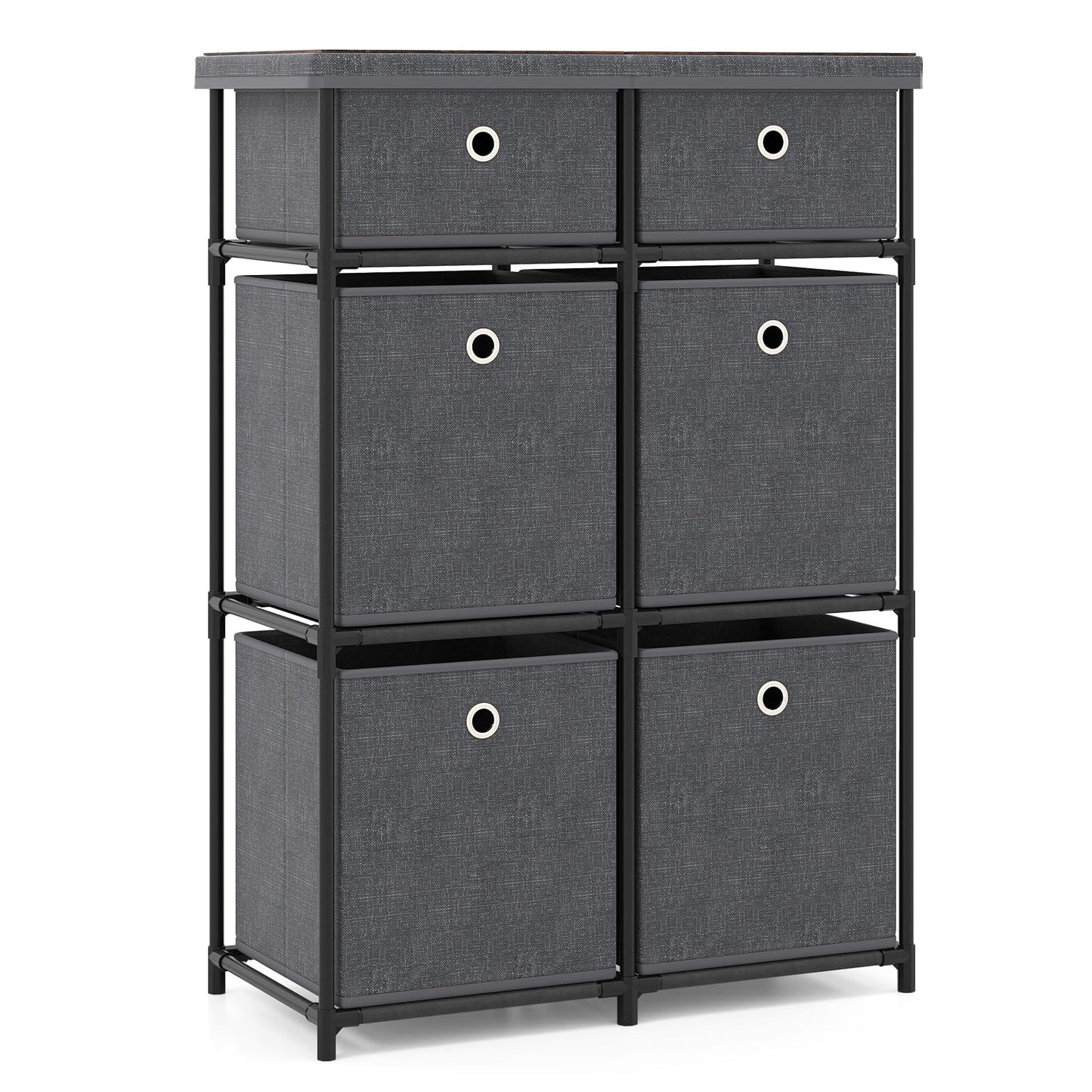 Chest of 6/9 Drawers Home Metal Frame Storage Organizer Unit