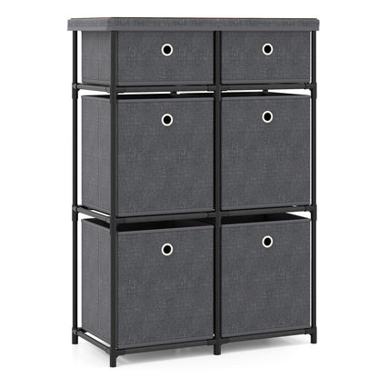 Chest of 6/9 Drawers Home Metal Frame Storage Organizer Unit