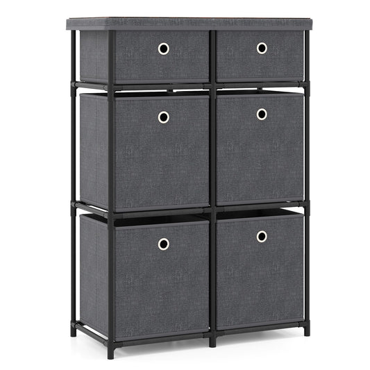 Chest of 6/9 Drawers Home Metal Frame Storage Organizer Unit