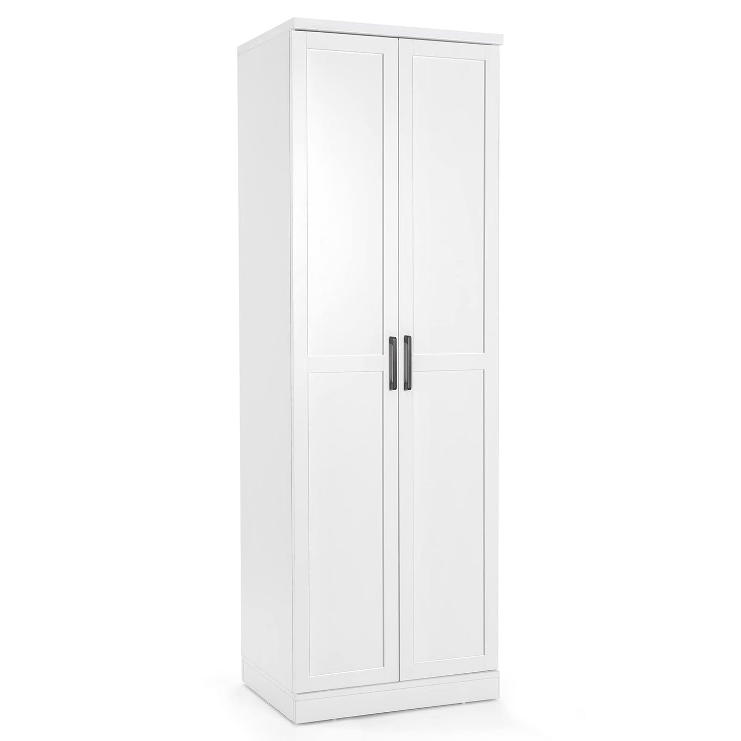 Wooden Storage Cabinet, Freestanding Tall Cupboard Sideboard