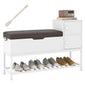 Entryway Shoe Storage Bench Cabinet Shoes Organizer Unit
