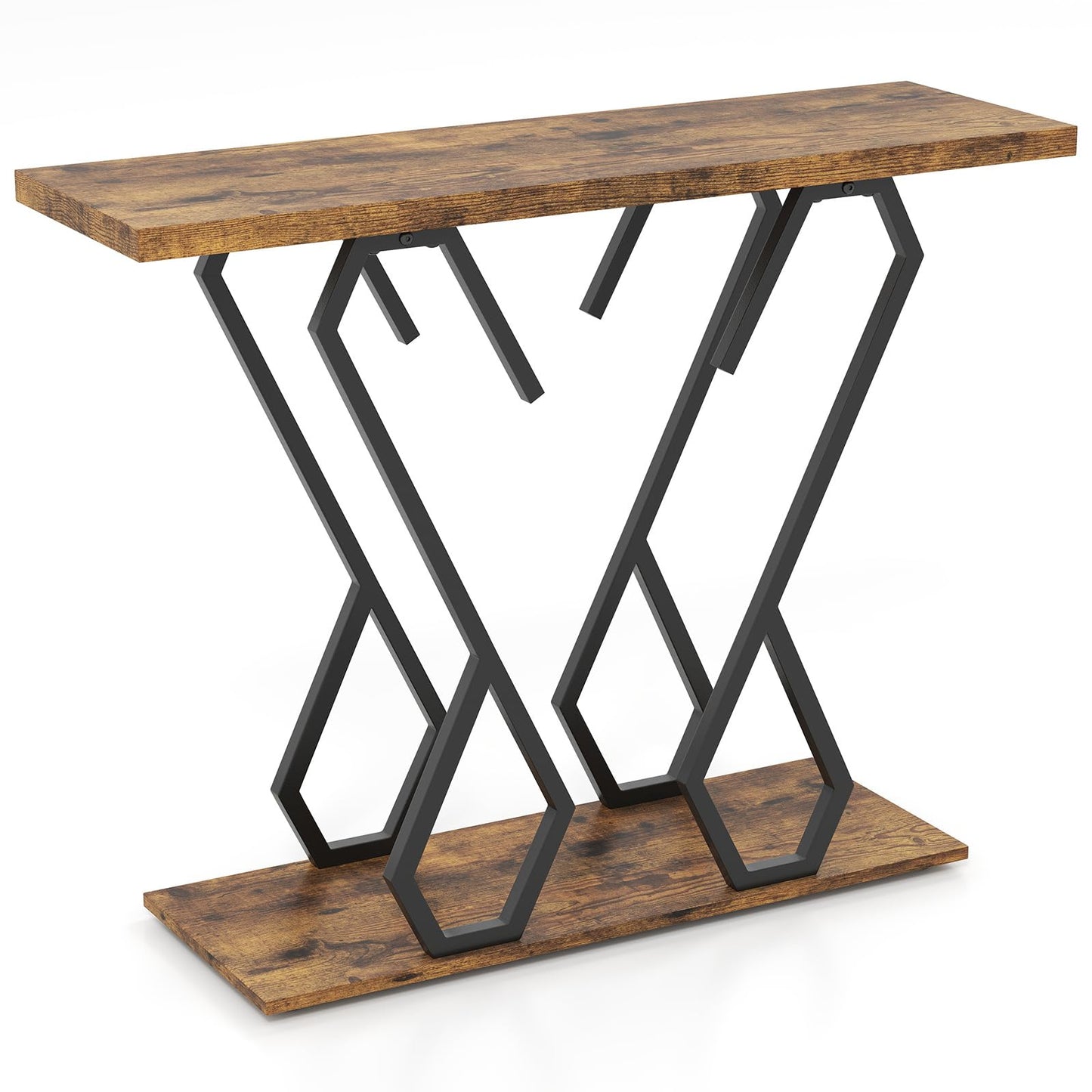 Narrow Entryway Table with Anti tipping Device for Hallway