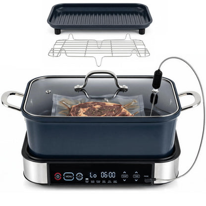 6.5L 6-in-1 Multi Cooker with Sous Vide & Steam Functions and Adjustable Timer Temp