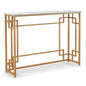 Metal Frame 110cm Long Narrow Accent Sofa Side Table for Hallway