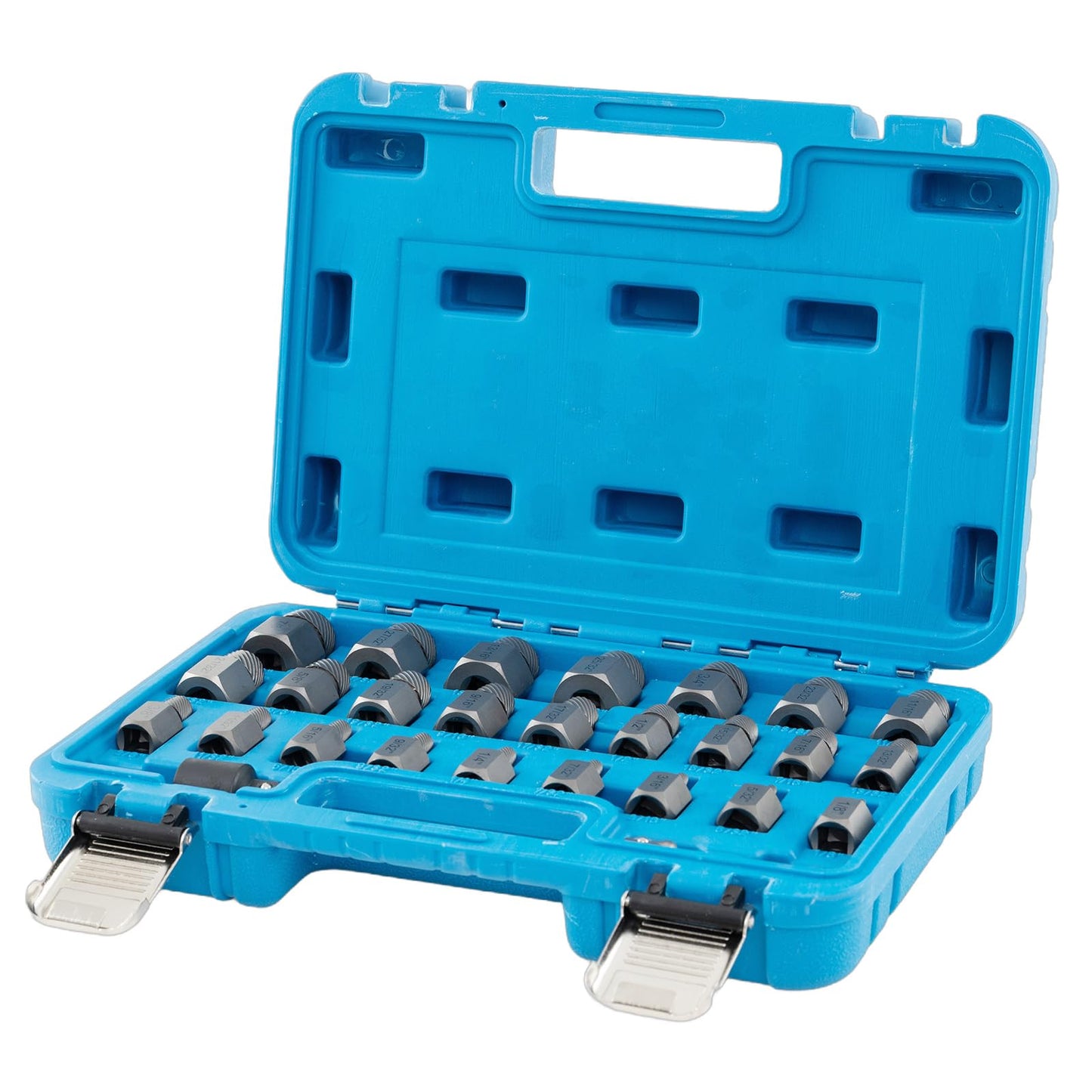 27Pcs Screw Extractor Set Dual Headed Easy Out Bolt Removal Kit