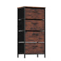 4 Drawers Dresser Fabric Storage Tower with Wooden Top for Entryway Living Room and Closet