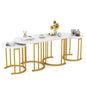 3-Piece Nesting Coffee Table Set 110cm Coffee Table with 2 Side Tables