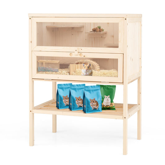 Wooden Hamster Cage