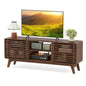 TV Stand for TVs up to 65 Inches Entertainment Center with Sliding Doors