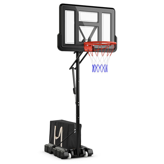 Outdoor Basketball Hoop System with Fillable Base and 2 Wheels
