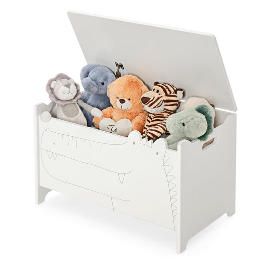 Kids Bench and Storage Chest with Safety Hinged Lid