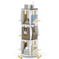 2/3/4-Tier Rotating Bookshelf Tower with Display Stands