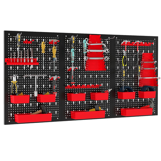 120 x 60cm Pegboard Organizer Kit for DIY Workshop Craft Room