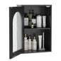 Bathroom Wall Cabinet, Wall-Mounted Wooden Storage Cupboard