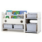 Toy Storage Unit, Kids Bookshelf with Removable Boxes and Storage Shelves