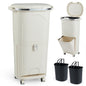 Recycling Bins, 38L Dry and Wet Separation Trash Can with 3 Compartments