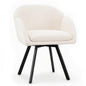 360° Swivel Accent Chair, Upholstered Chenille Armchair