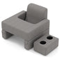 3-Piece Reading Pillow Set with Coaster Back Cushion and Storage Pocket