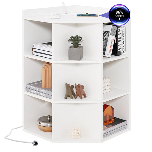Wooden Open Bookshelf with 9 Cubbies