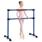 Double Ballet Barre, 17-112cm Adjustable Dance Stretch Bar