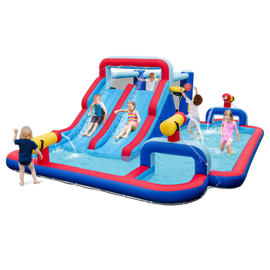 5 in 1 Mega Kids Bouncy Castle with Dual Slides