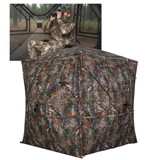 Hunting Blind 270°/360° See Through Pop Up Hunting Tent with Sliding Window and Door