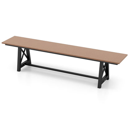183cm Extra Long All-Weather HDPE Patio Loveseat Park Bench