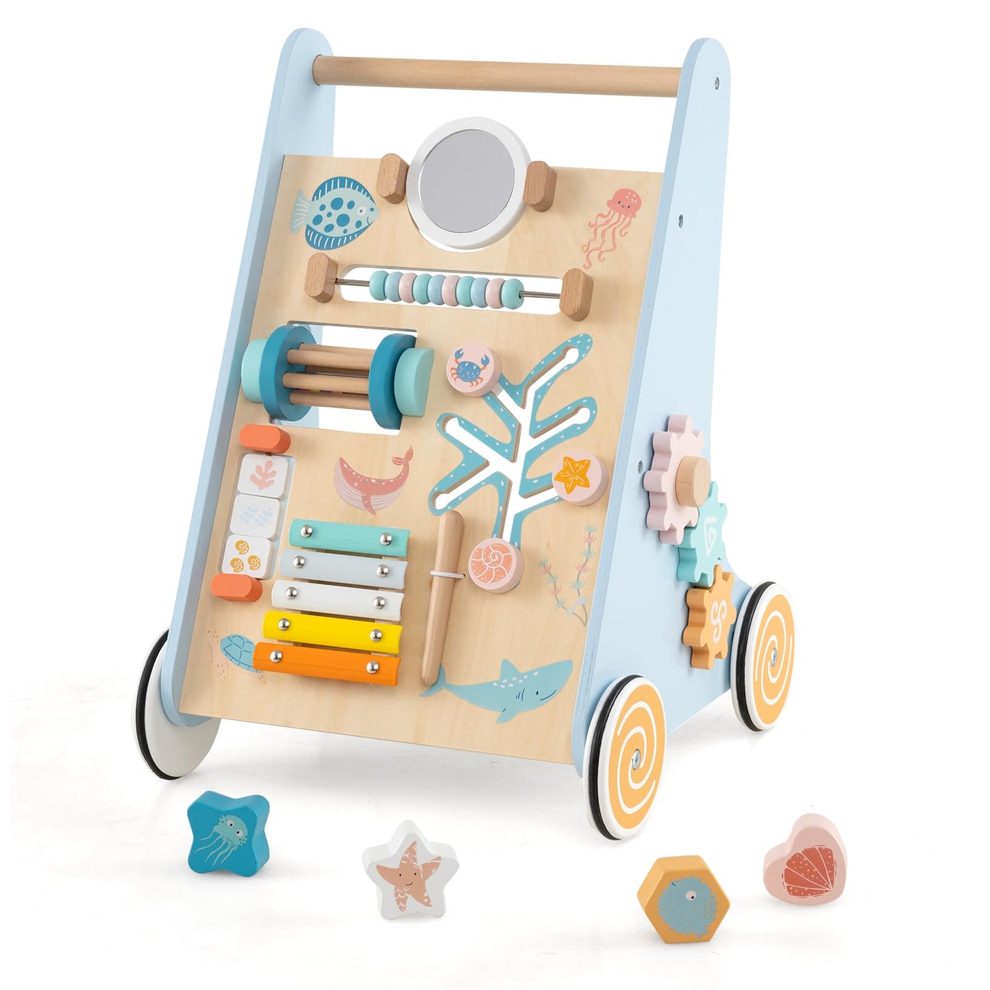 Push and Pull Learning Activity Center with Wheels