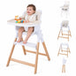 4-in-1 Convertible Baby High Chair with Detachable and Adjustable Tray