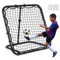 Foldable Football Rebounder Net, Football Training Net with Metal Frame
