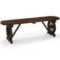 Wagon Wheel Shape 2-Seater Garden Bench