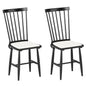 Windsor Dining Chair Set of 2 with Spindle Back for Kitchen and Restaurant