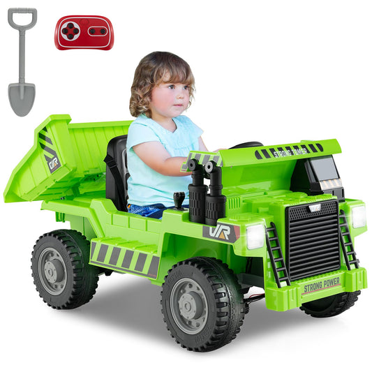 12V Kids Ride on Dump Truck with Electric Dump Bed