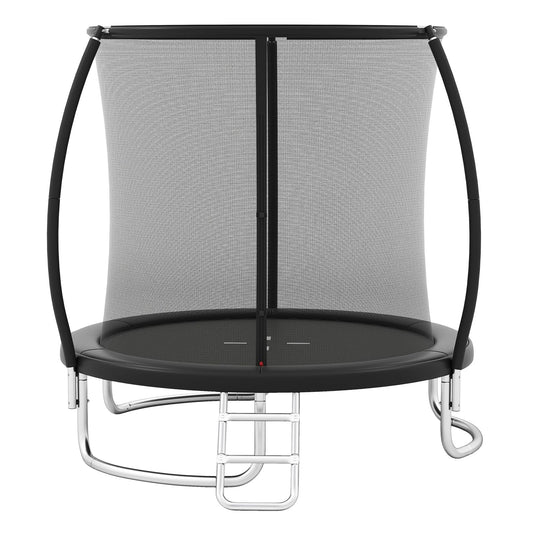 244 cm Trampoline with Safety Enclosure Net and Ladder