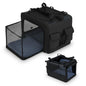 Foldable Soft Fabric Dog Cat Travel Crate with 2 Openings