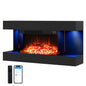 Electric Fireplace, Wall Mounted Electric Fire Suite with WiFi