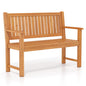 2/3-Person Garden Bench, All-Weather Wooden Patio Loveseat Park Bench Chair