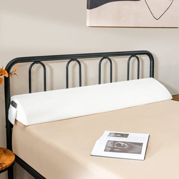 Full/Queen Size Bed Wedge Pillow with Side Pocket