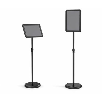 Height Adjustable Sign Holder Stand with Snap-Open Frame