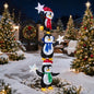180 cm Light Up Penguin Tower Christmas Decoration