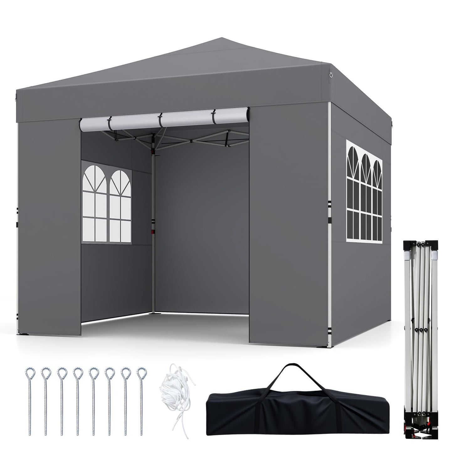 3m x 3m Pop Up Gazebo, Waterproof Outdoor Canopy Tent