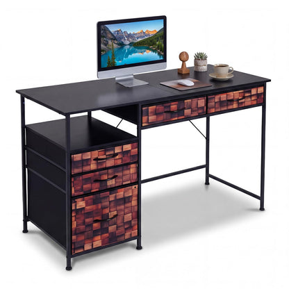 120 CM Computer Desk Home Office Desk with Metal Frame