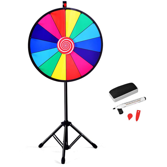 Colored Fortune wheel with Height-Adjustable Tripod
